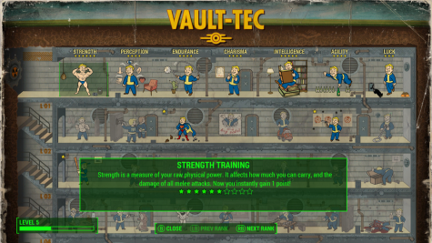 Fallout 4's new extensive, Vault boy themed Skill-Tree that contains up to a 70 perk set.