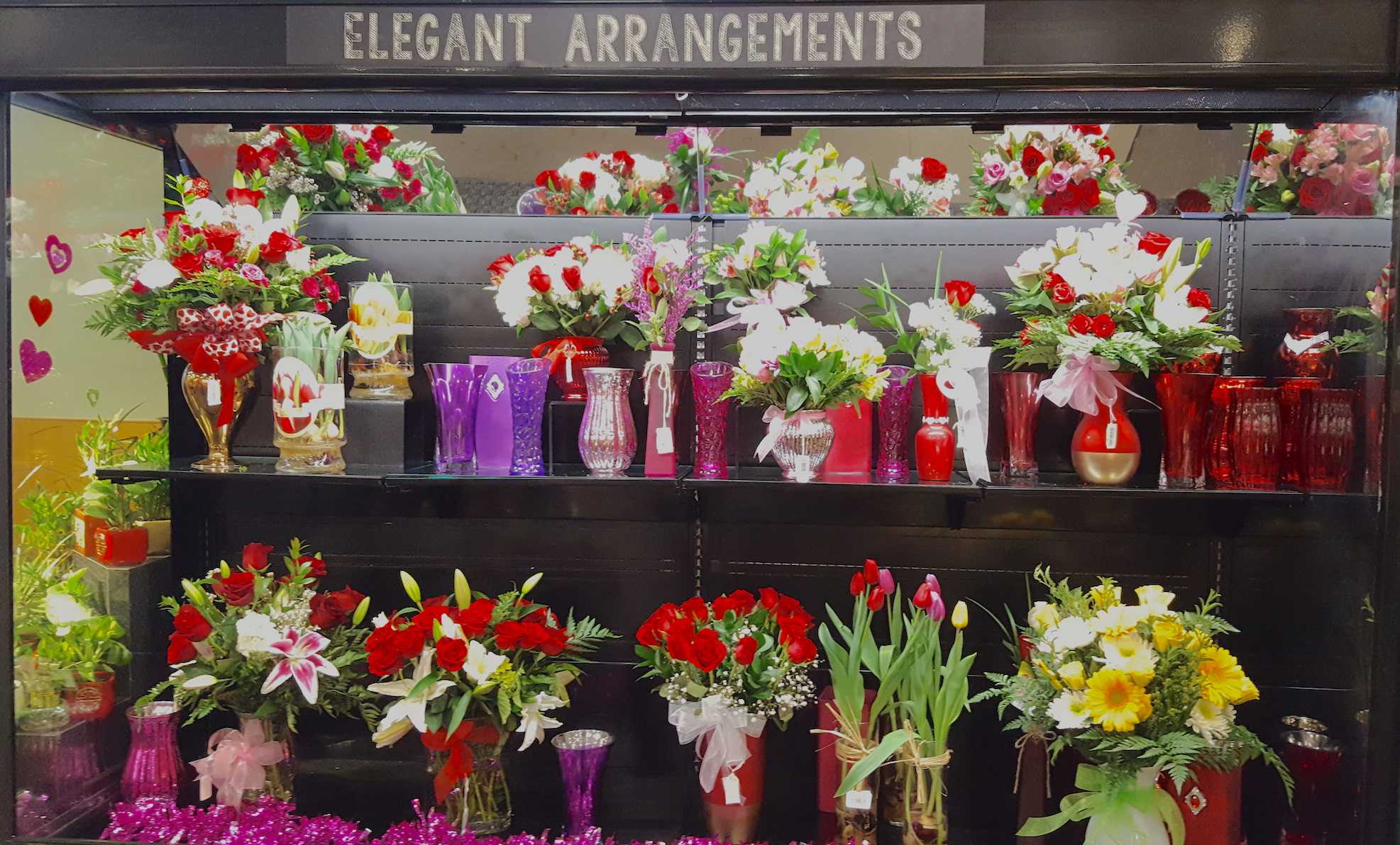 Buy an attractive bouquet for yourself or spread the love by picking up a dozen roses to hand out to close friends, family, coworkers or strangers.