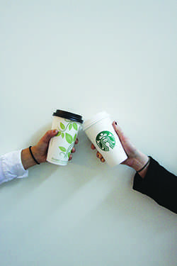 Starbucks vs Bargreens where will students buy their coffee?