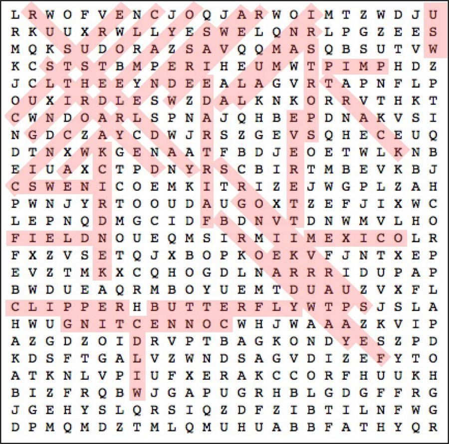 Word Search Puzzle Key Issue 7