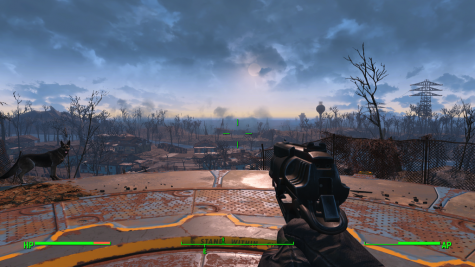 The player observes their once gleaming neighborhood, now in uniform with the vast majority of the collapsed world after a costly nuclear-holocaust. Fallout 4's open world brings a dense, abundant environment for the player to explore. 