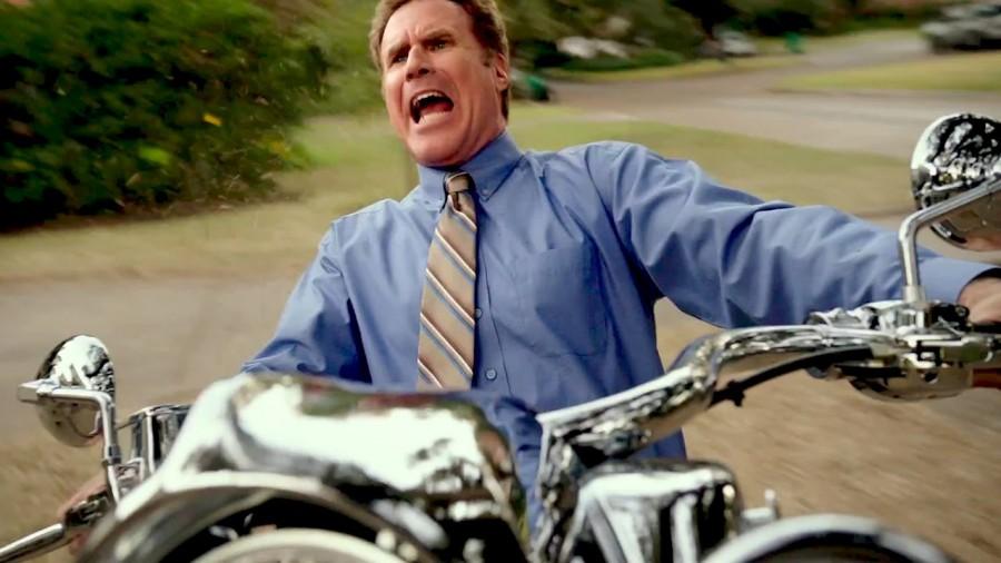 Will Farrell shows off his motorcycle riding skills as the quirky step-dad “Brad” in Daddy’s Home.