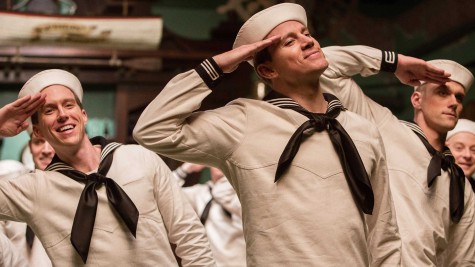 Channing Tatum gives a surprisingly good tap dancing performance as actor “Burt”