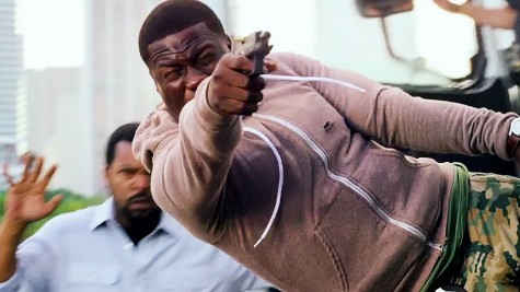 Kevin Hart’s Officer Ben jumps into the line of fire to protect his “brother in law”
