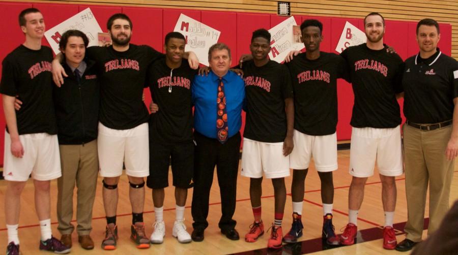 All the Sophomores for EvCC with Coach Larry Walker right before Sunday nights game against Bellevue College.