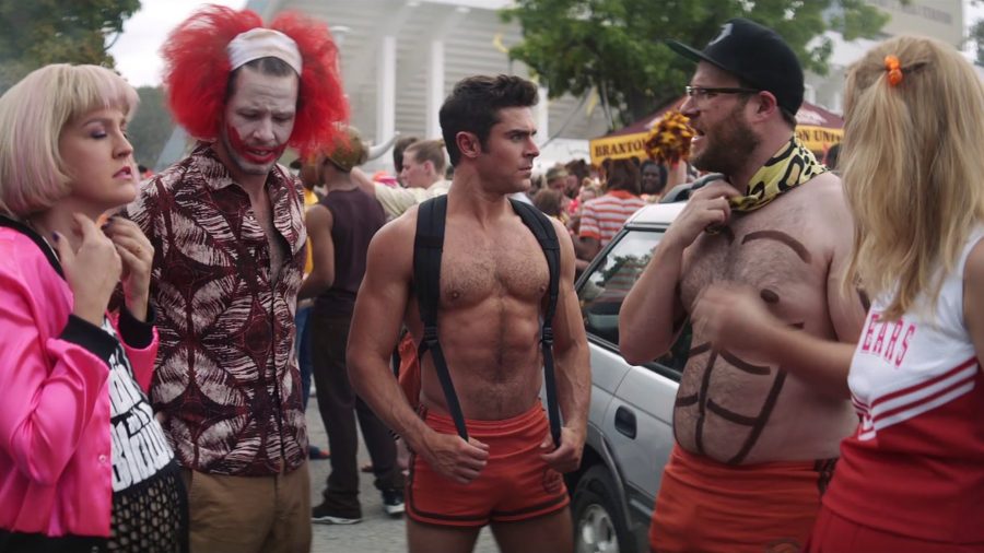 Seth Rogen and company is forced to “blend in” with the college rally to infiltrate the sorority.