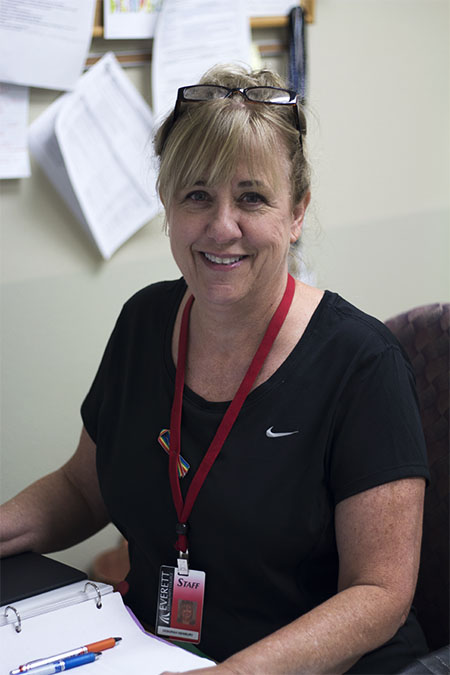 Debbie Newbury Director, Tutorial Center at EvCC located in Rainier 119.