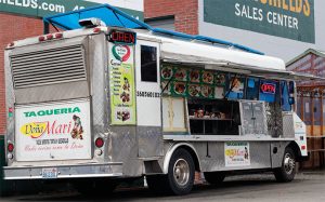  The truck sits by Greenshields Industrial Supply Inc. There is usually no line, but the food takes about 5-10 minutes until it’s ready. 