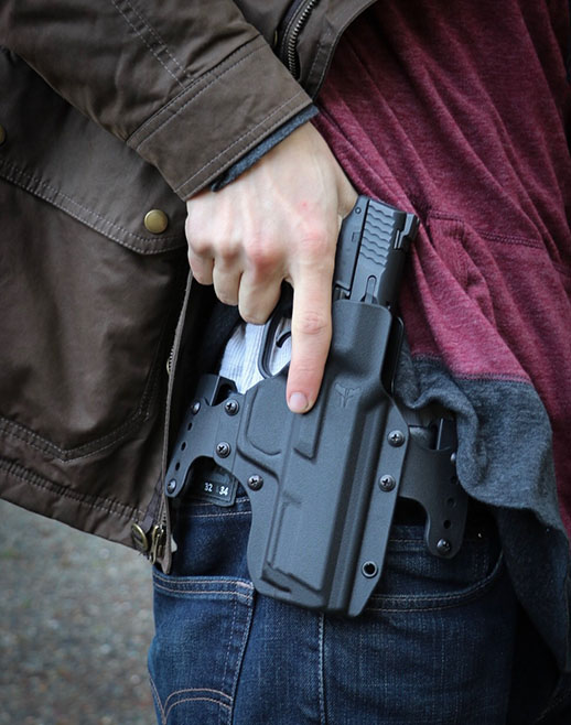 Pictured is a .40 caliber handgun, the same caliber gun used in the Marysville Pilchuck shooting.