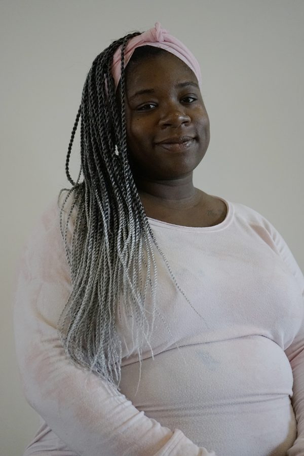 Mom Tiffani Sands is in school to earn her administrative assistant certificate, juggling school, a nine-year-old and a baby on the way. She advises parents in school accept all the help they can get. Having that backup is essential to being a single mom.