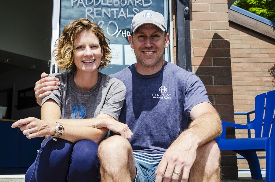 Husband and wife, and Hydrology co-owners, Erin and Dave Matthews. 