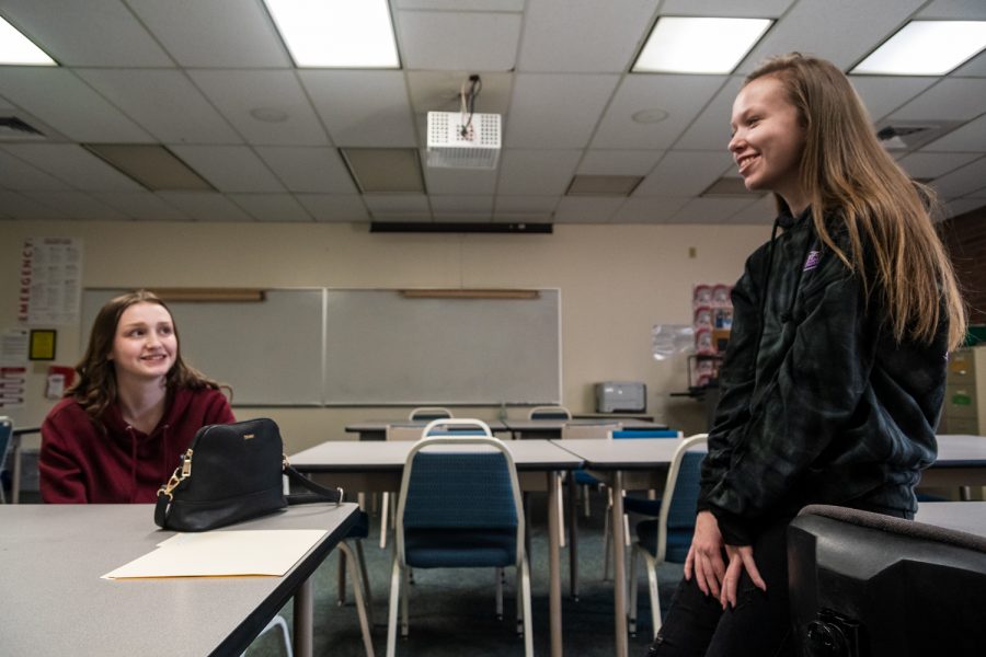 Olivia Denson and Carleigh Stratton are two EvCC students currently enrolled in the U3 program.