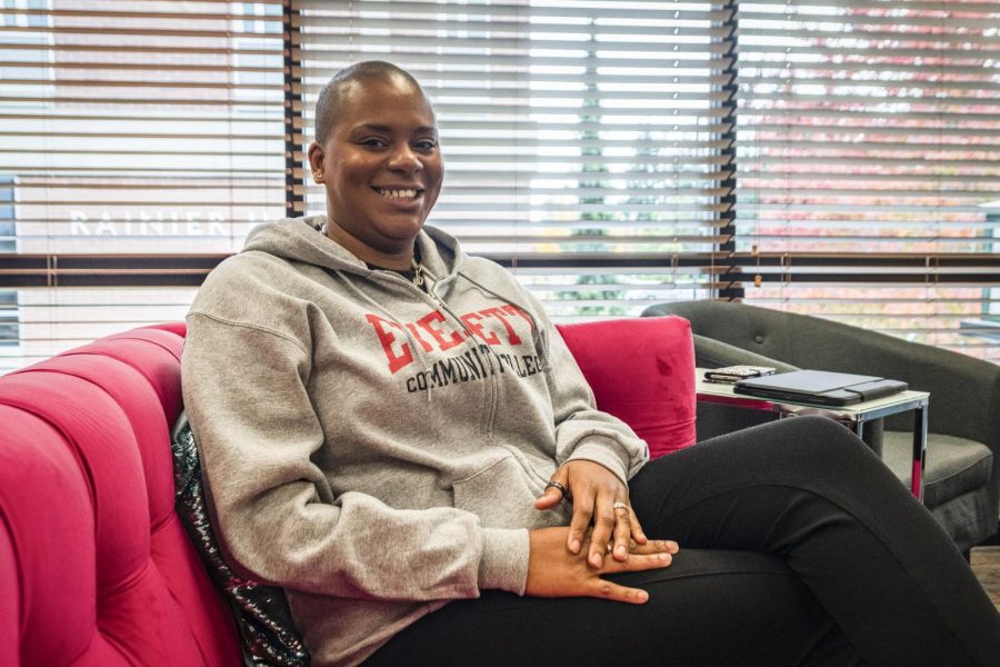 President Daria Willis, in her office located in Olympus Hall, shares her vision for the college. Willis says she wants to shift the college to implementing a shared governance model.