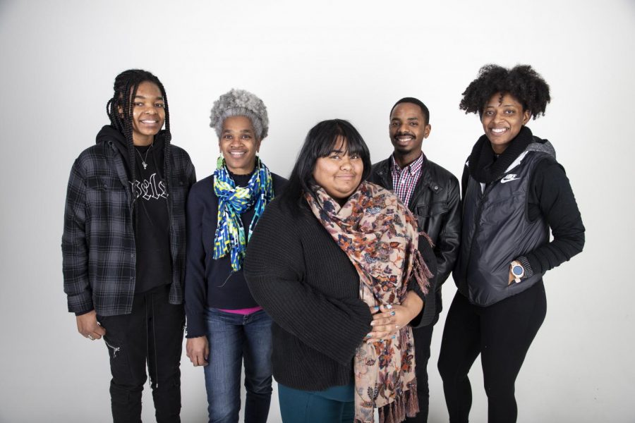 Members of the BSU, from left to right, Trevaun Reeves, Shelita Lawson, Shannon Santana, Jermonte Smith, and Shametra Lipford.