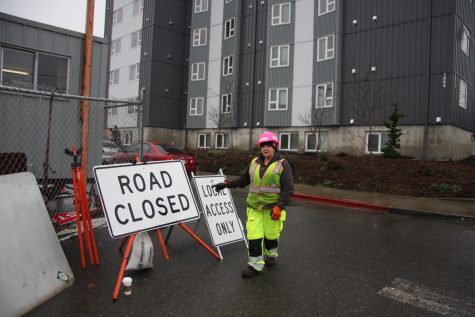 Construction worker, Carol Crane, describing the accident that occurred in front of the Mountain View dorms on Wednesday, Feb. 5.