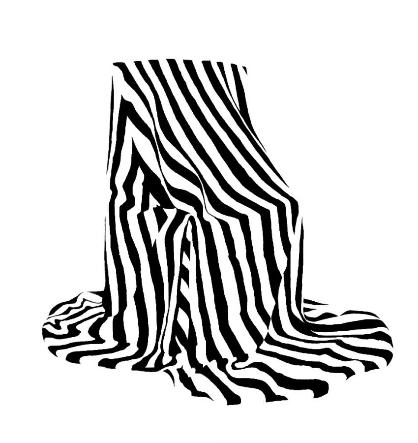 A digital drawing of striped fabric covering a chair, made as an assignment for ART115. This drawing was done in Clip Paint Studio with pencil and pen
tools.