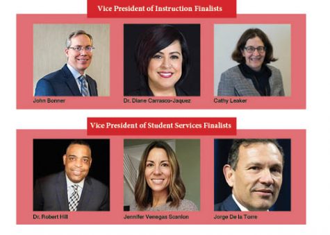 Finalists for EvCC's Vice President of Student Services (VPSS) and the Vice President of Instructions (VPI).