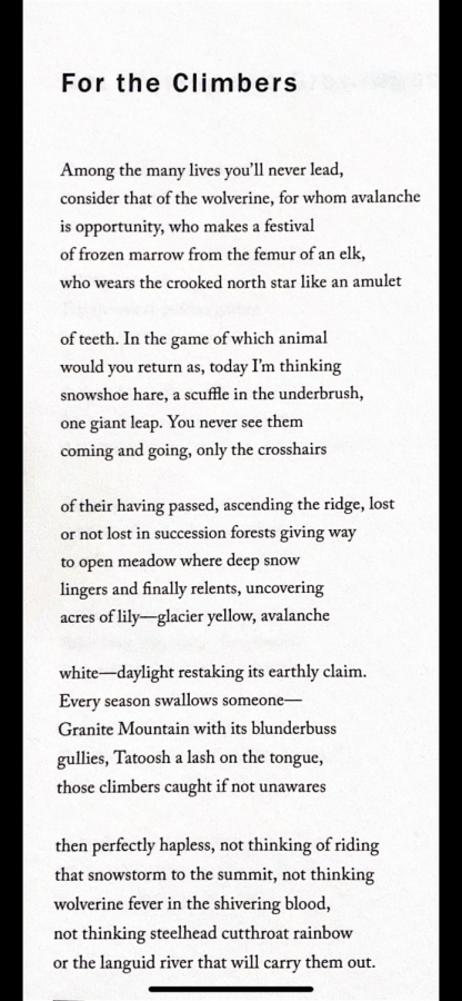 For the Climbers is one of Kevin Crafts favorite poems he is written, featured in his book Vagrants and Accidentals.