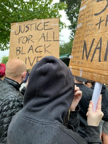 On Jun. 2, protesters in Mill Creek chanted “Black lives matter” while holding signs that said “Justice For All Black Lives” and “Say Their Names”.
