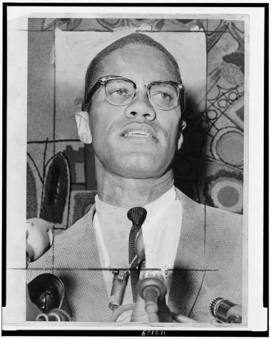 Malcolm X during at interview for civil rights on Jan. 1, 1964.
