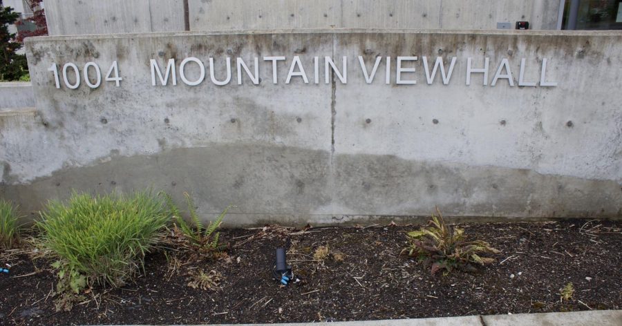 Mountain View Hall sign