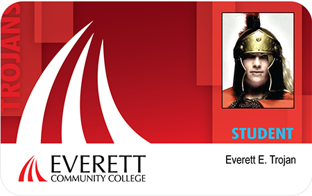 Example EVCC Student ID card