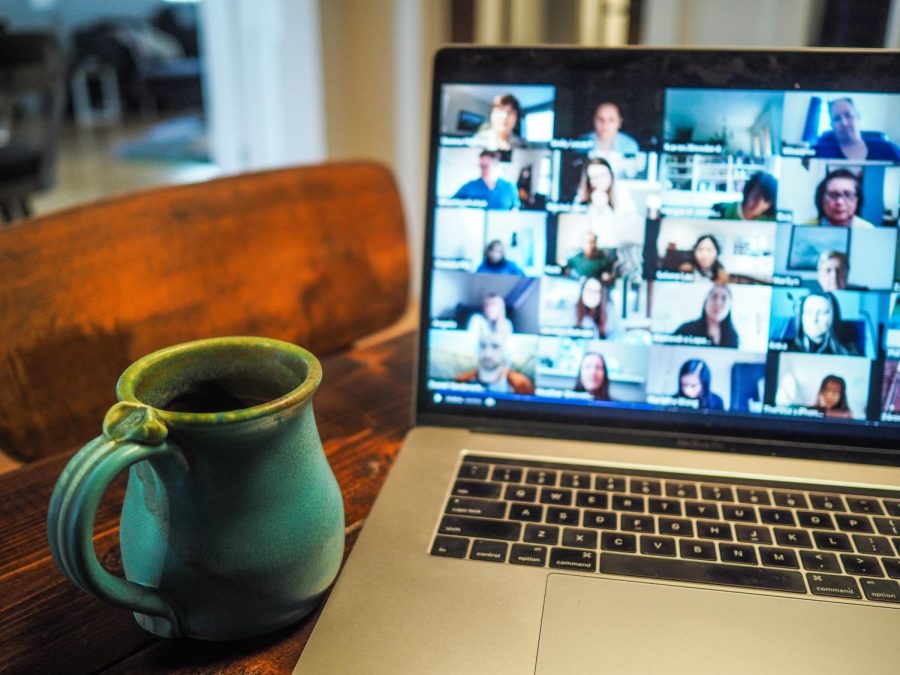 Online Zoom meetings are still an option for students who prefer to stay home.