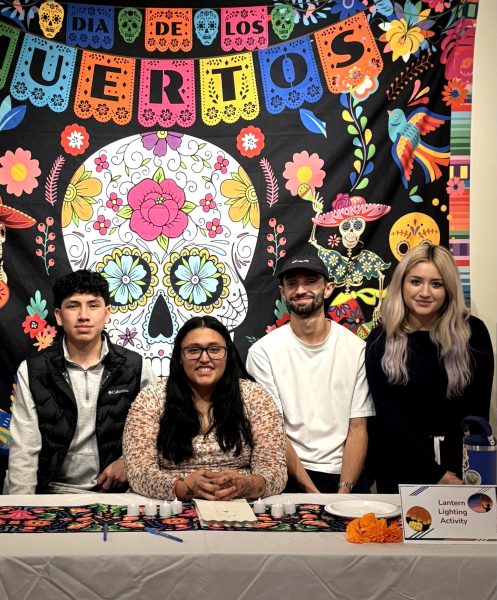 (left to right) LSU President Jesus Palma Guillen, Abril Delamora Gonzalez, Jericho Lawler, Ivonne Salazar. 