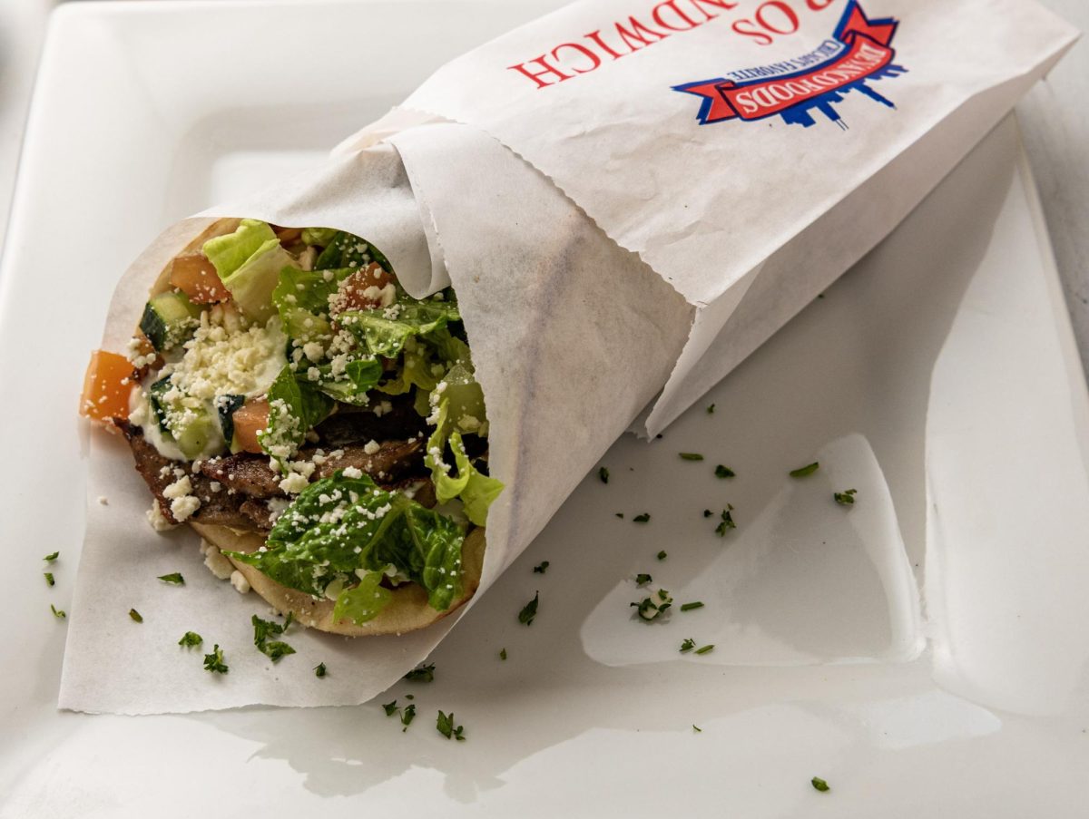 A beef and lamb gyro wrap, one of the many fresh Mediterranean dishes soon to be available in the PSU.
